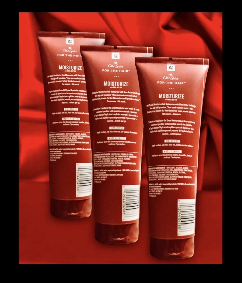 3pk Old Spice Hair Conditioner Moisturize with Shea Butter 237ml/8oz Each NEW - Image 4 of 4