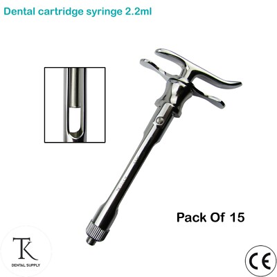 Dental Syringes Set Cartridge Black Syringe 1.8ml, 2.2ml Aspirating Syringe Lab