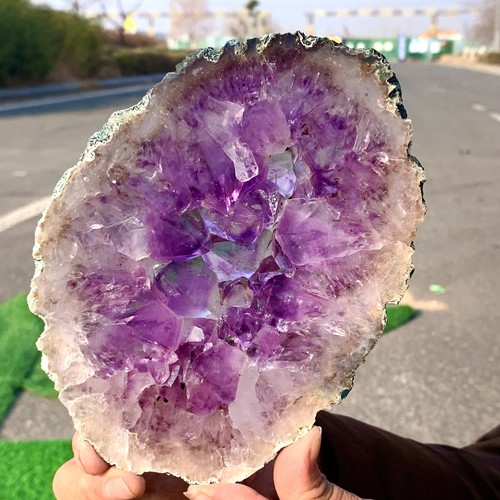 1.15LB Natural Amethyst geode quartz cluster crystal specimen Healing - Picture 7 of 23