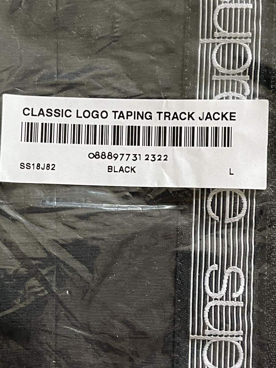BRAND NEW SUPREME CLASSIC LOGO TAPING TRACK JACKET SS18 BRAND NEW SUPREME CLASSIC LOGO TAPING TRACK JACKET SS18