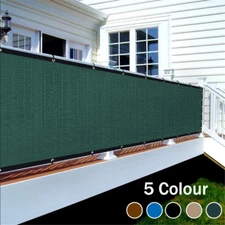 Privacy Fence Screen Windscreen Garden Heavy Duty Mesh Shade Net Cover 4Colors