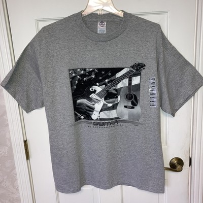 Delta Pro Weight-Men s-T Shirt-52 Guitars & Stars Size XL-Gray NWT
