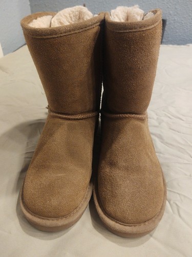 Suede Winter Boot Brown Womens Size 
