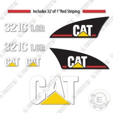 Fits Caterpillar 321 C LCR Excavator Decals Reproduction Stickers
