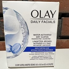 Olay - Daily Facials Purifying Clean 5-in-1 Cleansing Dry Clothes 33ct