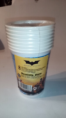Batman Begins 8 Trink Becher 12cm, unbenutzt und Originalverpackt aus 2002