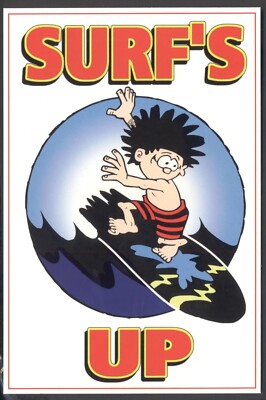 Moderne Postkarte: Beano Comicfigur - DENNIS DIE BEDROHUNG. Kostenloser Versand UK