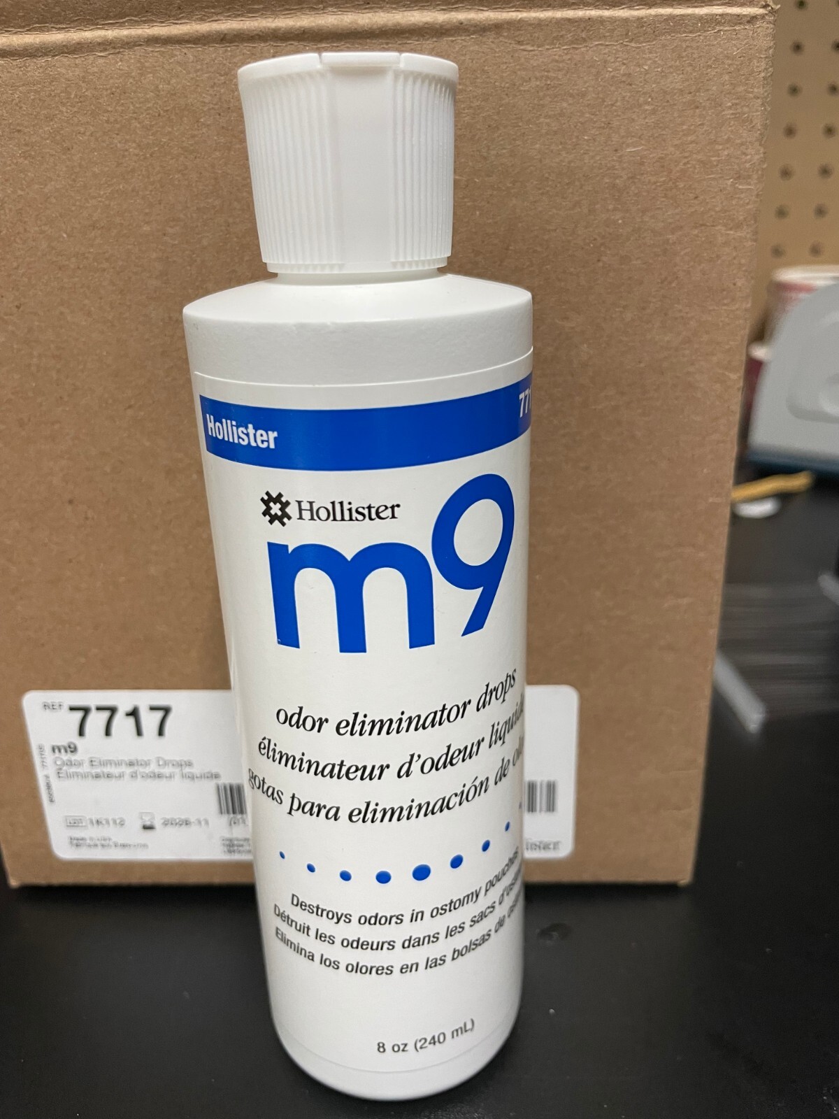 M9 Hollister Odor Eliminator Drops 8 OZ Bottles 7717 Lot of 4 Urostomy