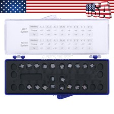 AZDENT Dental Orthodontic Clear Ceramic Brackets Braces Roth Slot.022 Hooks 345