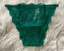 Victoria's Secret String Bikini Panty Dream Angels Spruce Green Lace S M L XL
