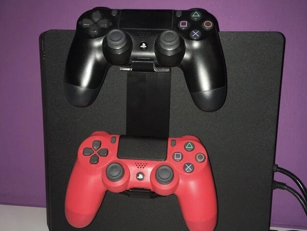 Sony PlayStation 4 PS4 Slim DualShock 4 Console Double Controller Holder Stand - Image 2 of 4