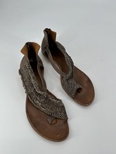 CYDWOQ VINTAGE Woven Dion Sandal Women's Size EU 41 US 10 Light Brown