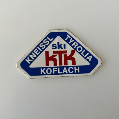 Vtg sticker Ski KTK Kneissl Tyrolia Koflash