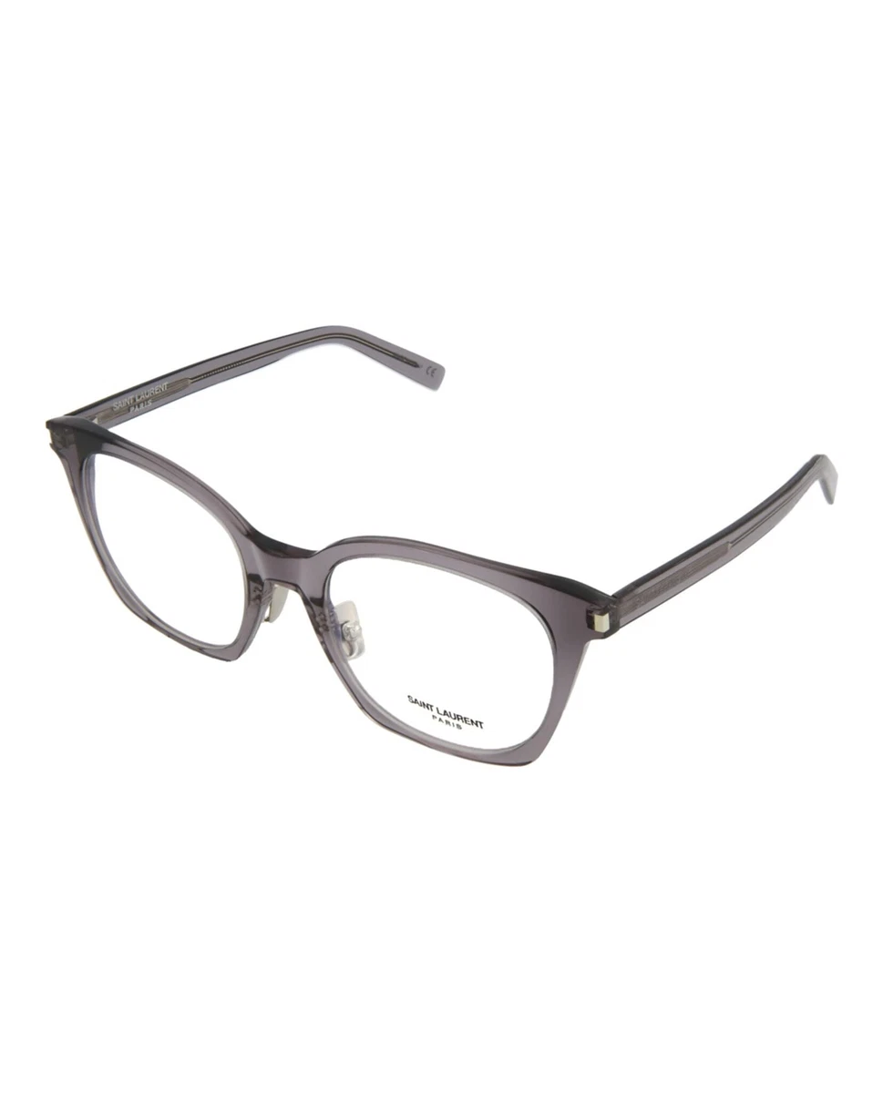 New Saint Laurent SL-178 SLIM 004 Crystal Gray Eyeglasses 50/20/140 Saint Laurent SL 30 Slim Eyeglasses Unisex Beige Oval 49mm  main image 3