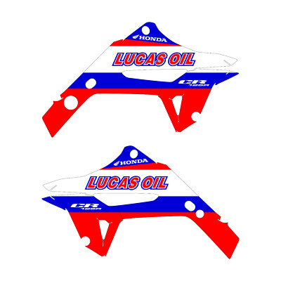 CR125 Polisport Restyle Gen2 Decals 02-07 Lucas Oil white/red/blue
