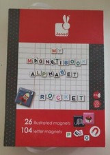 magnetibook alphabet learning fun 20 PICTURE MAGNETS 95 LETTERS BOYS GIRLS in bo