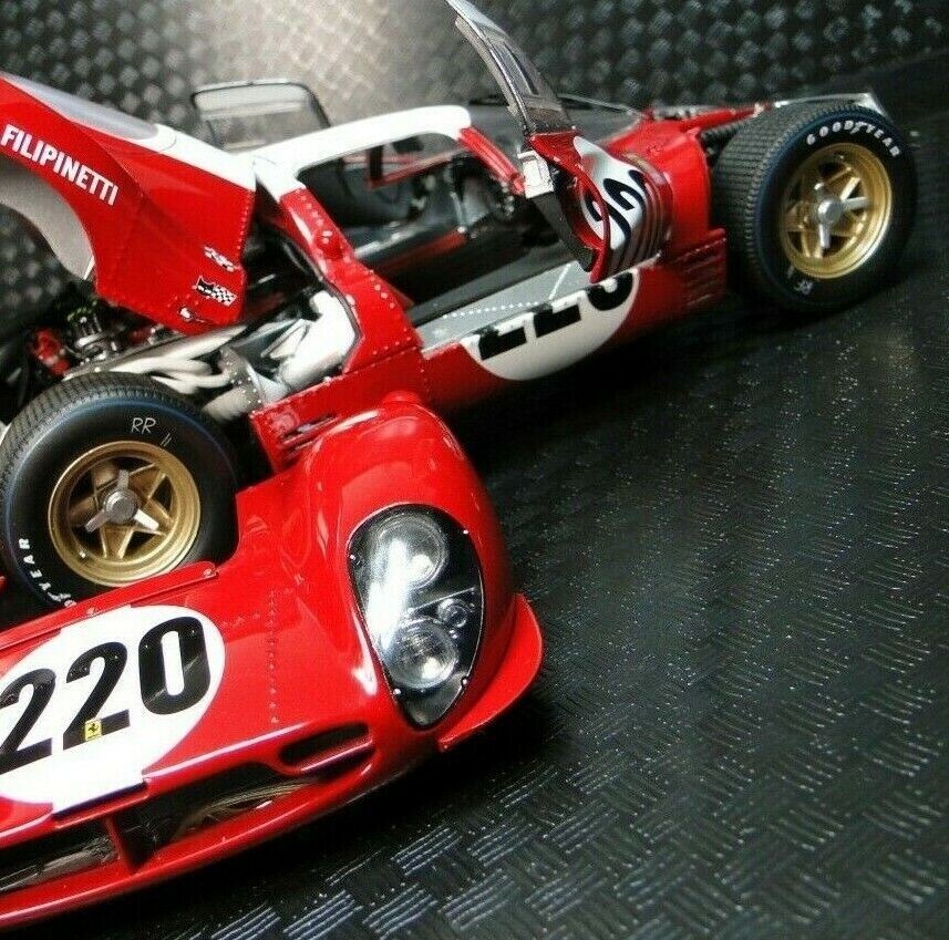Ferrari Race Car Le Man Racing Racer1960s Custom Built Metal Body1:18SCALE MODEL
