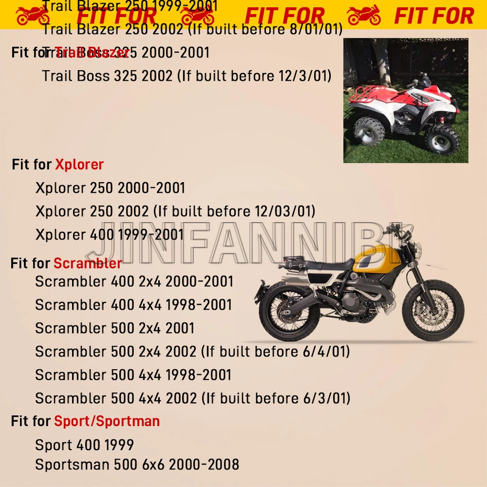 2 Rear Housing Hub Jam Nut for Polaris Trail Blazer 250 Trail Boss 325 1999-2001 - Image 3 of 4