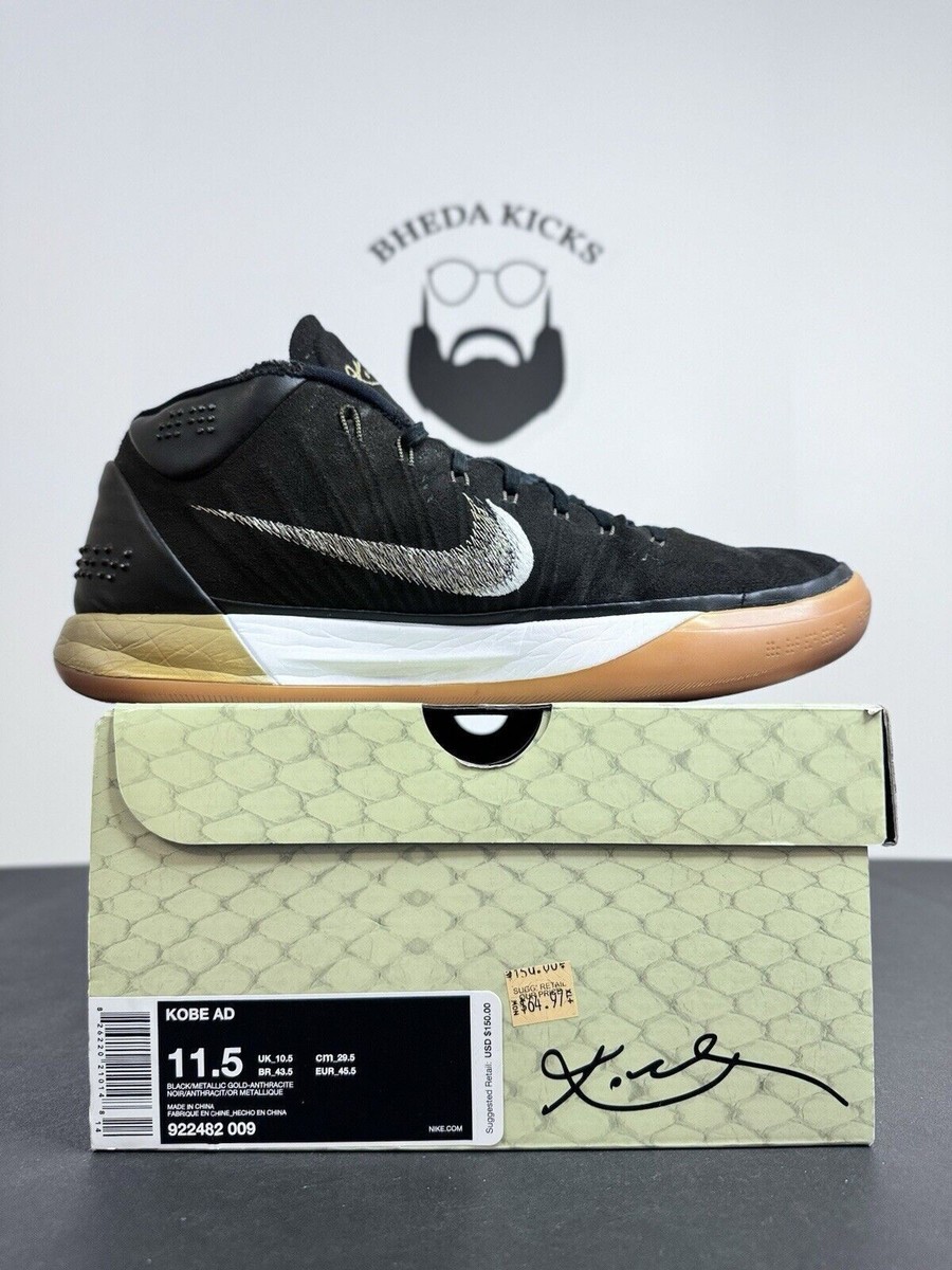 Size 11.5 - Nike Kobe AD Black Gum for sale online | eBay