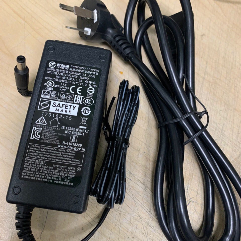 1x Original video recorder adapter ADS-40NP-12-1 12036E 12V 3A