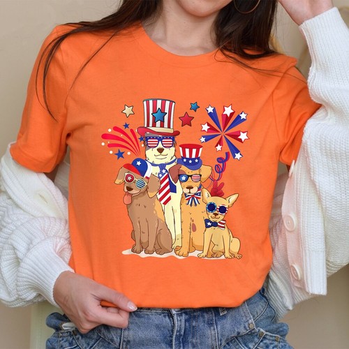 4th Of July Patriotic Gnome American Flag Colored Gnome For Men Women T-Shirt - Picture 21 of 22