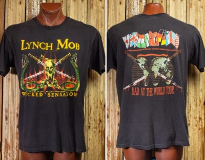 Style Lynch Mob Mad At The World Tour Concert T Shirt 1990 Reprint BL1199