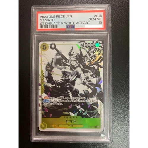 PSA 10 Yamato ST13-016 Black & White Alt Art One Piece Card Game 2023 Japanese