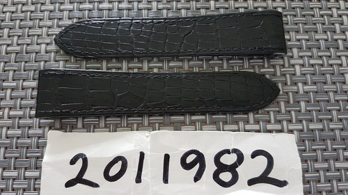 Cartier Watch Alligator Strap Black 