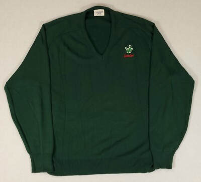 Sinclair Oil VTG Classics by Pine State Sweater Mens L Green Made USA