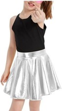 WOMENS & GIRLS METALLIC FOIL DANCE SKIRT BALLET, GYMNASTICS, TAP, JAZZ SKIRT