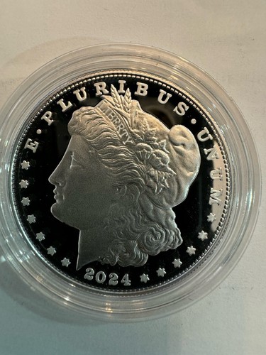 2024 S MORGAN SILVER DOLLAR 99.9% SILVER PROOF. ( SAN FRANCISCO MINT ). OGP+COA - Picture 2 of 17