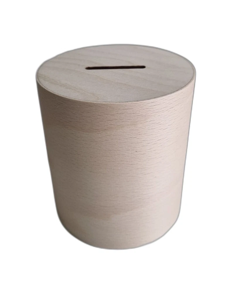 Wooden Money Tin - Saving Money Save Money Fast Piggy Bank Case Oak Wood Box - Image 4 of 4