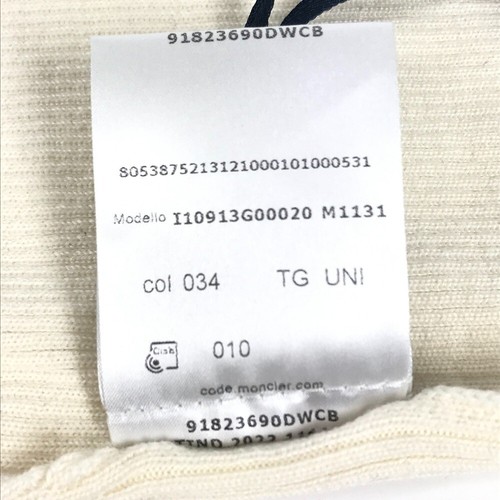 MONCLER neck warmer Snood Accessories Scarf wool White - Bild 10 von 10