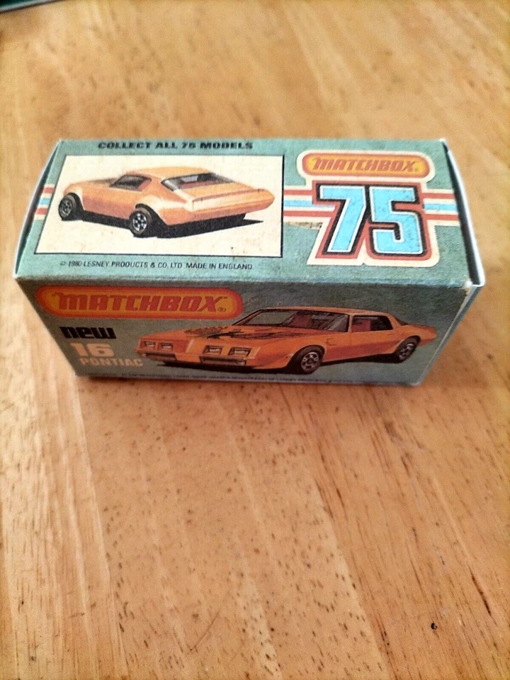 Matchbox Superfast - No16 Pontiac  - Replica / Copy Box only - Image 2 of 3