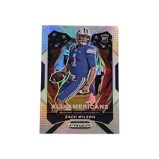 2021 Panini Prizm Draft Picks - All-American Zach Wilson #182 Silver Prizm (RC)
