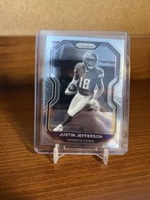 2020 Justin Jefferson Panini Prizm #398 SP Negative Variation Rookie Card RC. rookie card picture