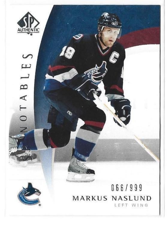 Markus Naslund 2005-06 SP Authentic #/999
