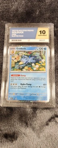 2025 Black Star Promo Gold Duck Ace Graded Gem Mint 10