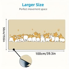 1pc Large-sized Esports Gaming Mouse Pad Featuring an Adorable and Heartwarmin