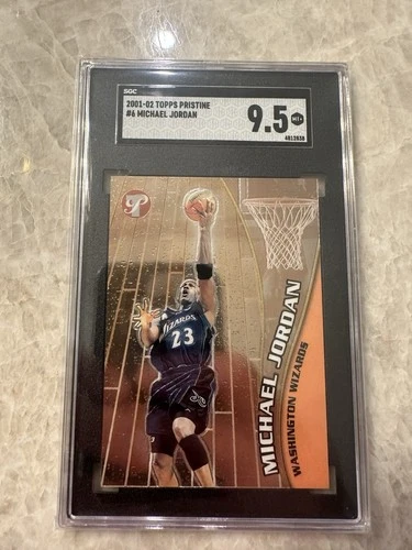 2001 Topps Pristine Michael Jordan #6 Washington Wizards SGC 9.5 GEM MINT Card
