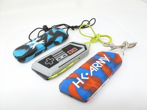 3 PAINTBALL BARREL CONDOM LOT BLUE RED NINTENDO BARREL SLEEVE COVER HK ARMY