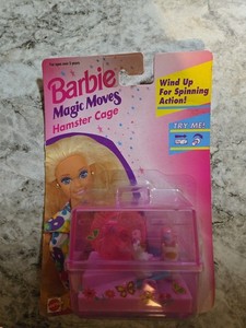 SEALED NEW - 1996 Mattel Barbie Magic Moves Wind Up Pet Hamster Cage