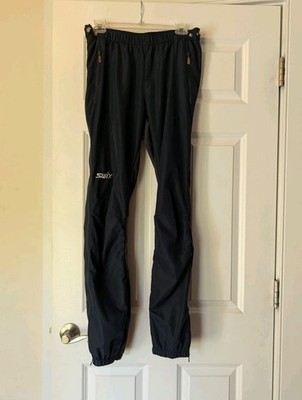 Swix Men's Full Zip Pants XL Blue Cross Country Ski Running Athletic Warm Ups