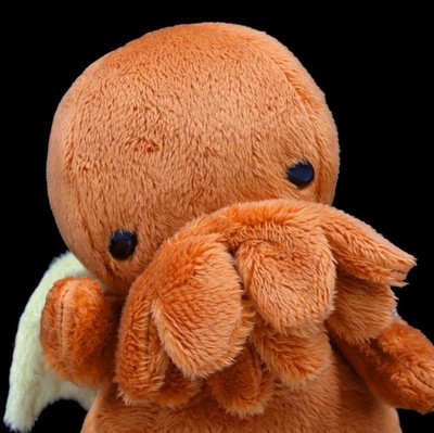 Orange Cthulhu Monster Plush Art Doll Lovecraft Creature OrangeBlossomDolls
