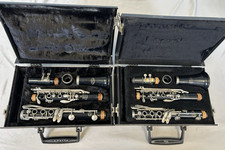 LOT OF 2 VERY NICE VITO RESO-TONE 3 7212 USA CLARINETS  MPIECES  VITO CASES