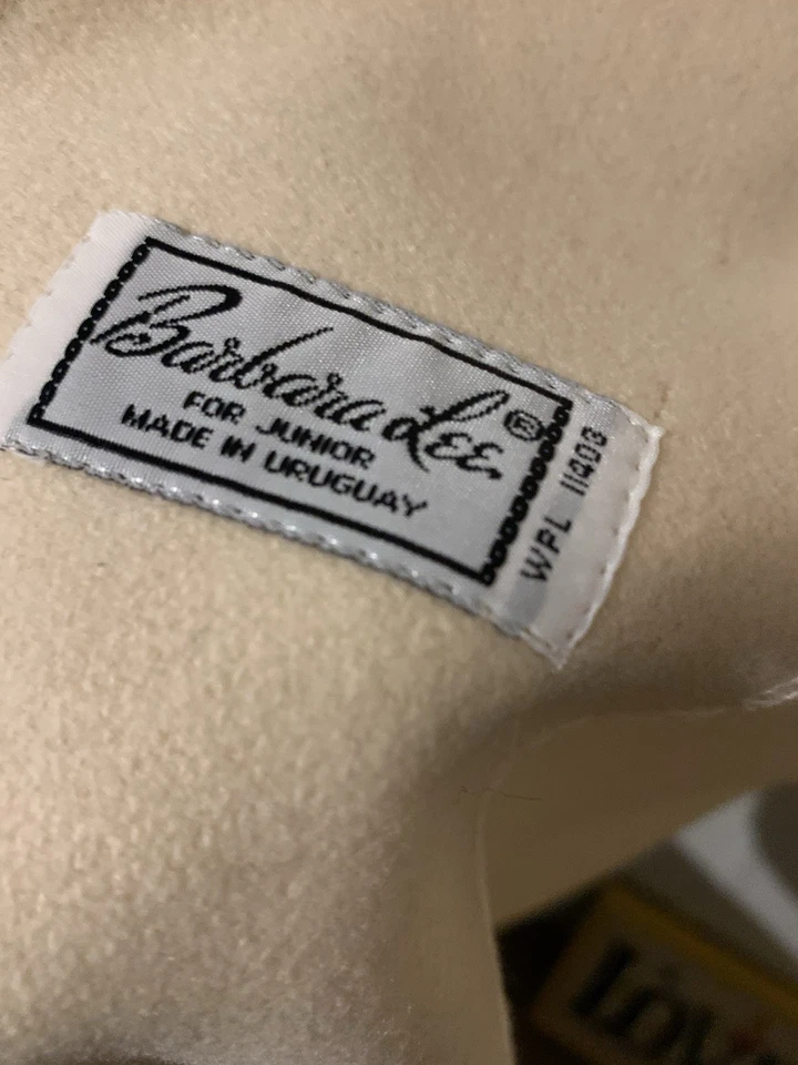 Barbara Lee женский 100% натуральная шерсть плащ понч крем - Изображение 4 из 4