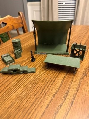 Vintage GI Joe ARAH 1984 Biovuac & Mortar Defense Unit Playsets Combo!