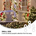 48 Pcs Gutter Clips for Lights Tree Hooks Christmas Hanging outside