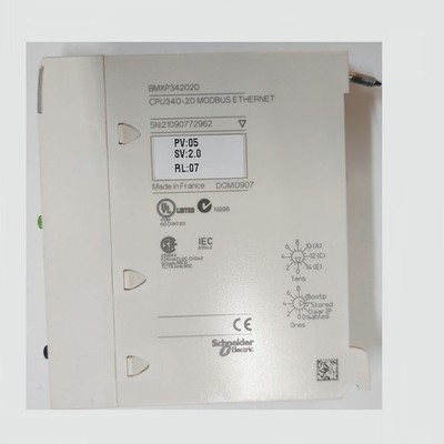     SCHNEIDER P342020 CPU 340 20 MODBUS ETHERNET pv05  BMXP342020   MODICON M340