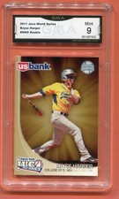 2011 Bryce Harper JUCO World Series US Bank GMA 9 Mint Rookie RC Awesome card . rookie card picture